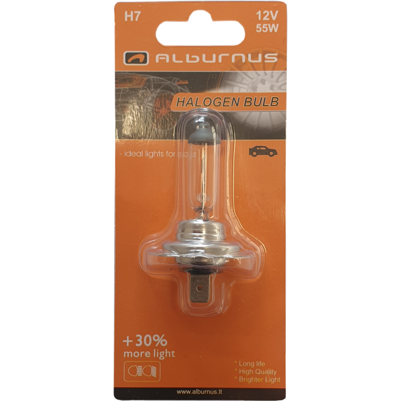 [AL50017] LEMPUTĖ H7 55W +30% PX26D 12V BLIST
