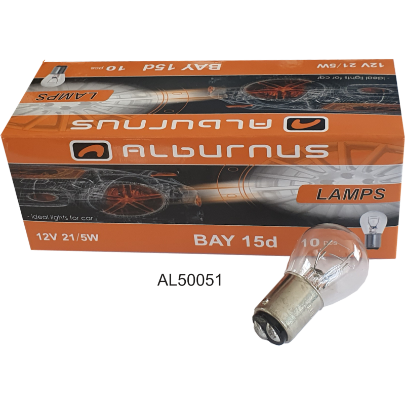 [AL50051] LEMPUTĖ P21/5W S25 21/5W BAY15D 12V