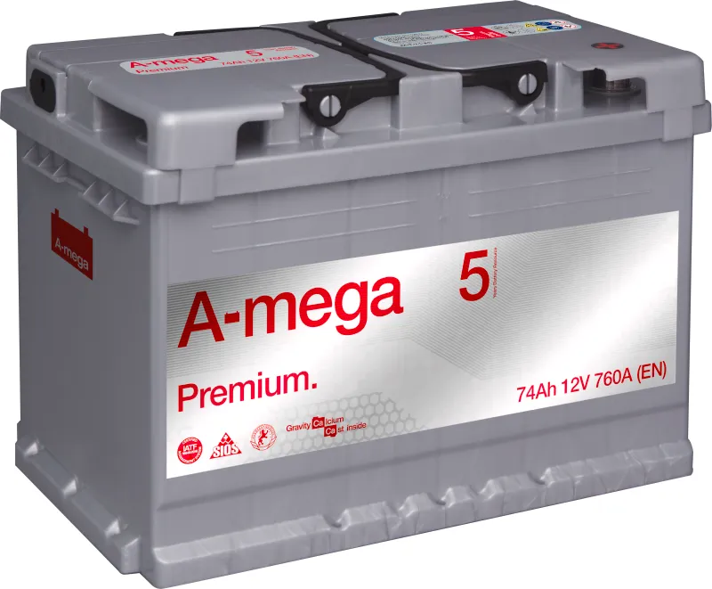 [5MP74R] BATTERY  A-MEGA PREMIUM 12V/74AH/760A EN