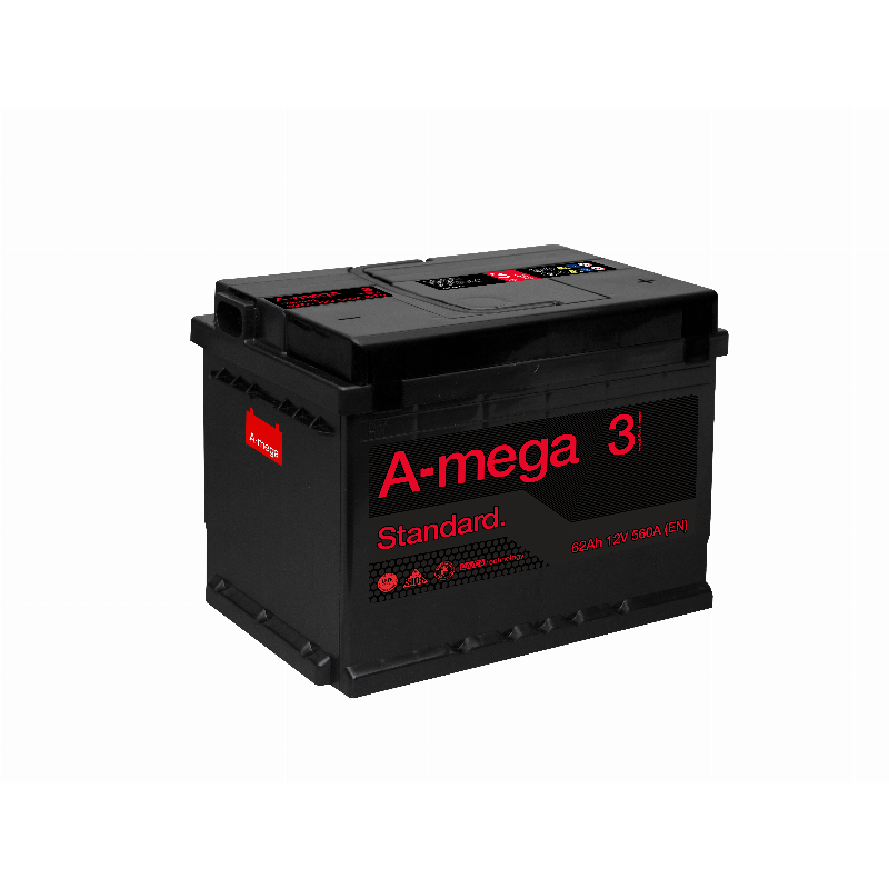 [3MS62R] AKUMULIATORIUS A-MEGA STANDARD 12V/62AH/560A EN