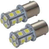 [AL50394] LEMPUTĖS S25 LED 13SMD BA15S 12V (2VNT)