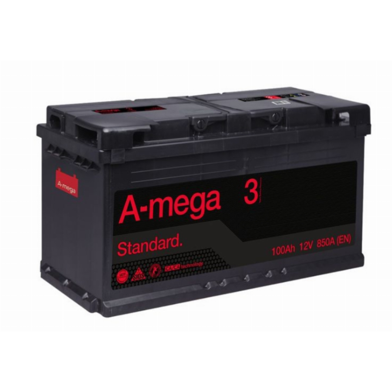 [3MS100R] AKUMULIATORIUS A-MEGA STANDARD 12V/100AH/850A EN