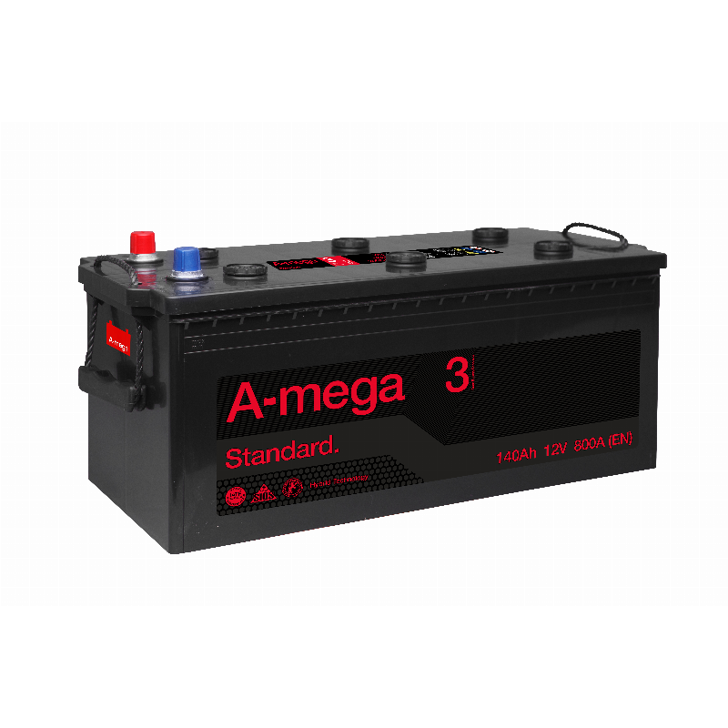 [3MS140(3)] AKUMULIATORIUS A-MEGA STANDARD 12V/140AH/800A EN