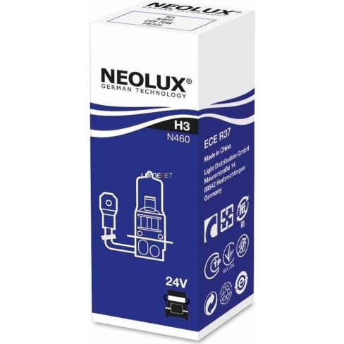 [NO-N460] NEOLUX LEMPUTĖS H3 70W 24V PK22S