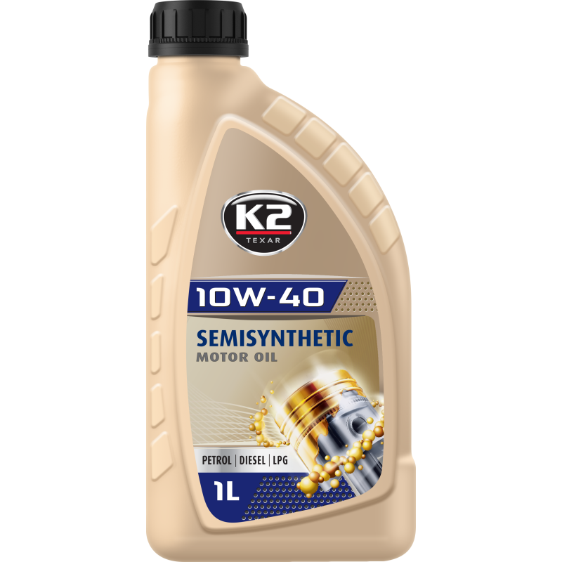 [K212041E] K2 10W-40 PUSIAUSINTETINĖ VARIKLINĖ ALYVA 1L