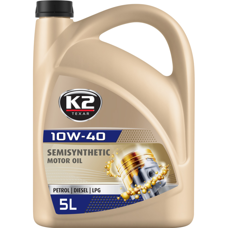 [K212045E] K2 10W-40 PUSIAUSINTETINĖ VARIKLINĖ ALYVA 5L