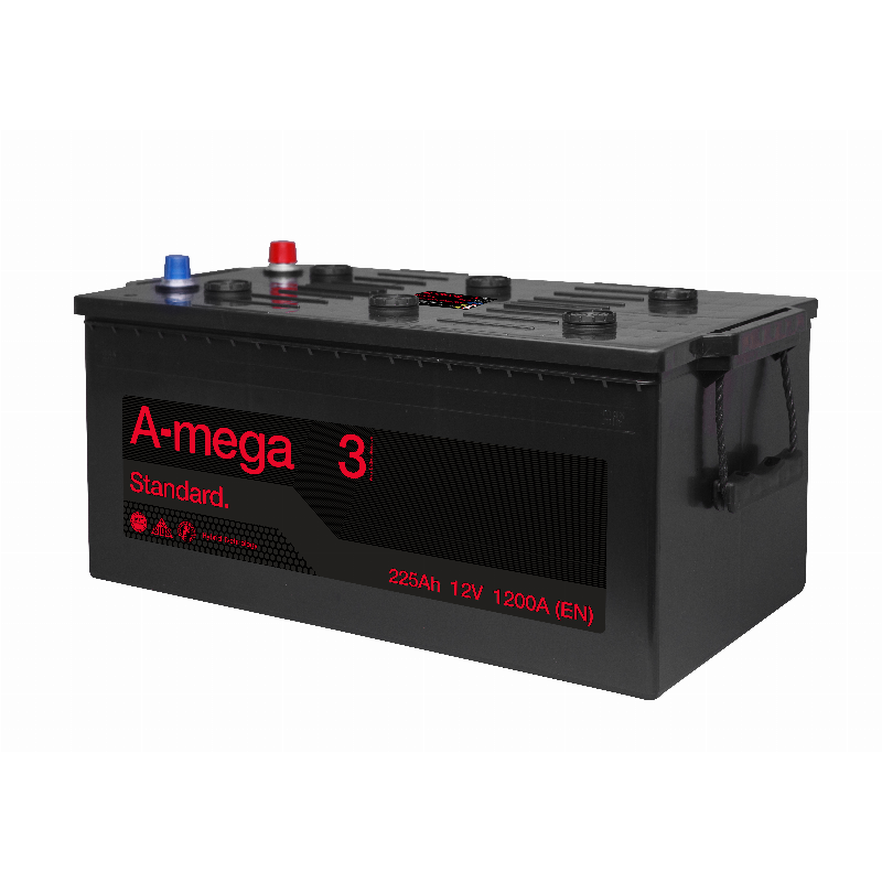 [3MS225(3)] AKUMULIATORIUS A-MEGA STANDARD 12V/225AH/1200A EN