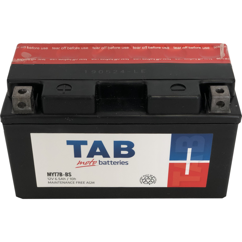 [MYT7BBS] MOTOCIKLINIS AKUMULIATORIUS TAB AGM YT7B4 6,5AH 12V A