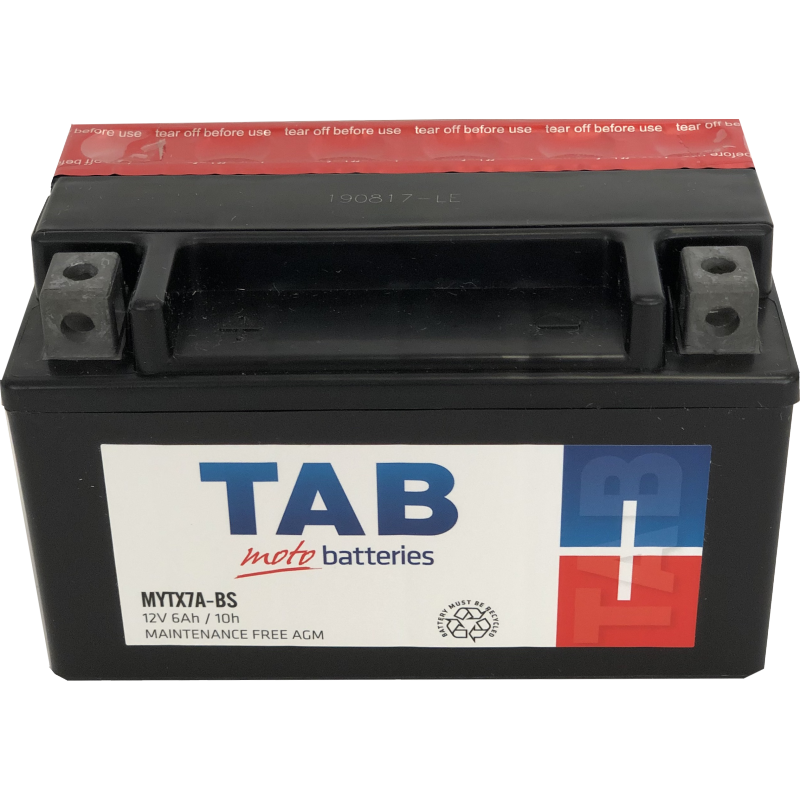 [MYTX7ABS] MOTOCIKLINIS AKUMULIATORIUS TAB AGM YTX7ABS 6AH 12V A