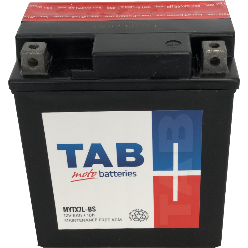 [MYTX7LBS] MOTOCIKLINIS AKUMULIATORIUS TAB AGM YTX7LBS 6AH 12V A