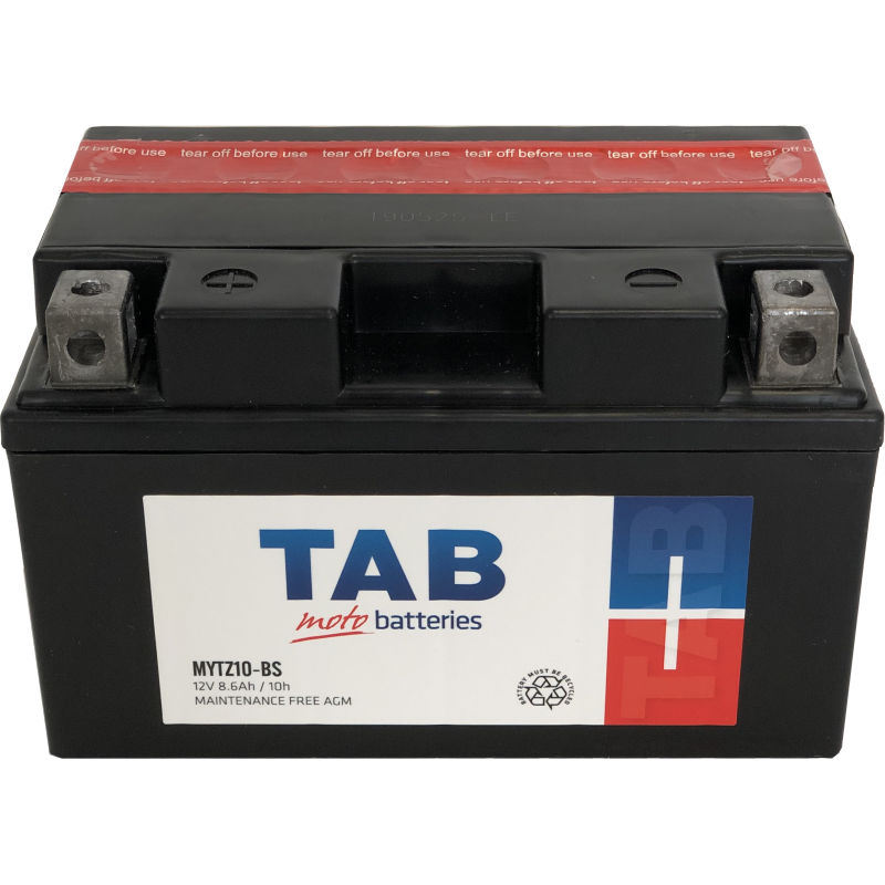 [MYTZ10BS] MOTOCIKLINIS AKUMULIATORIUS TAB AGM YTZ10S 8,6AH 12V A