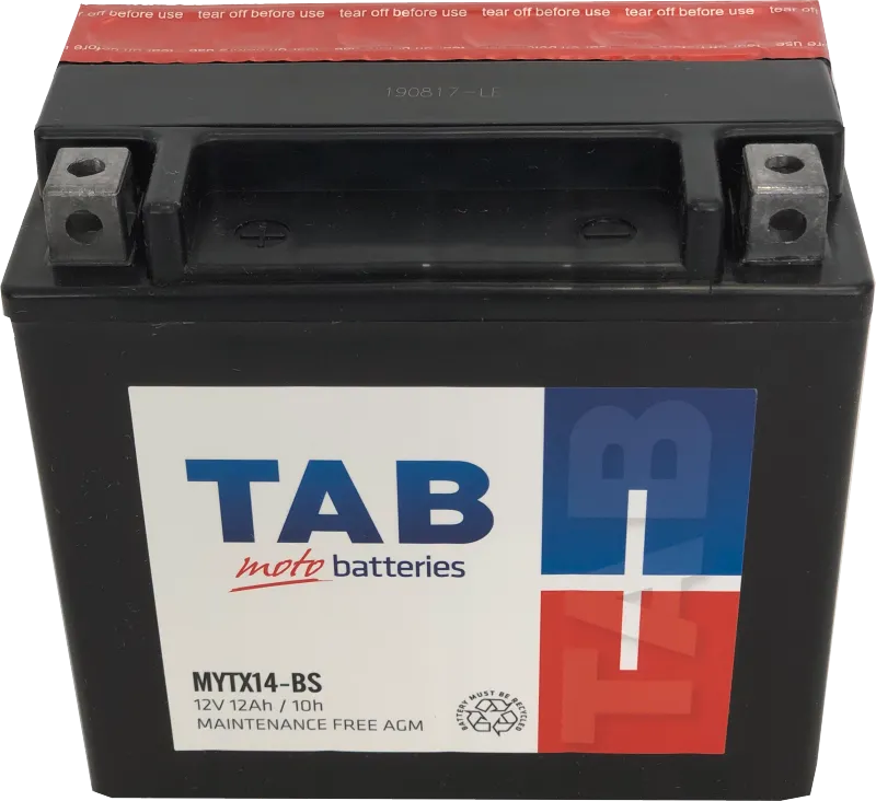 [MYTX14BS] MOTOCIKLINIS AKUMULIATORIUS TAB AGM YTX14BS 12AH 12V A