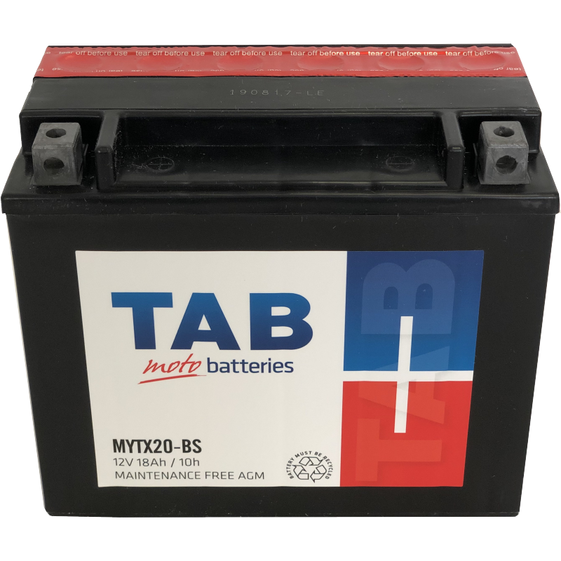 [MYTX20BS] MOTOCIKLINIS AKUMULIATORIUS TAB AGM YTX20BS 18AH 12V A
