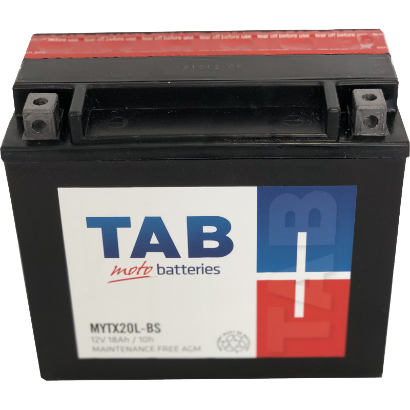 [MYTX20LBS] MOTOCIKLINIS AKUMULIATORIUS TAB AGM YTX20LBS 18AH 12V A