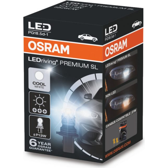 [OS-5828CW] OSRAM LEMPUTĖS 3W 12V PG18.5D-1 10X1 2B