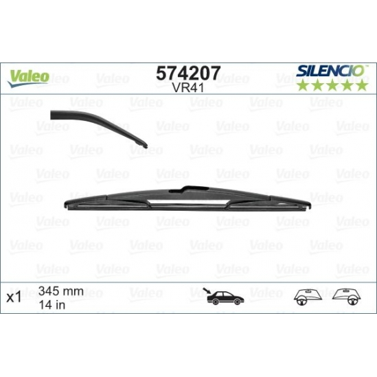 [S574207] VALEO SILENCIO VALYTUVAI HYUNDAI, JEEP, KIA, LEXUS, MAZDA, TOYOTA