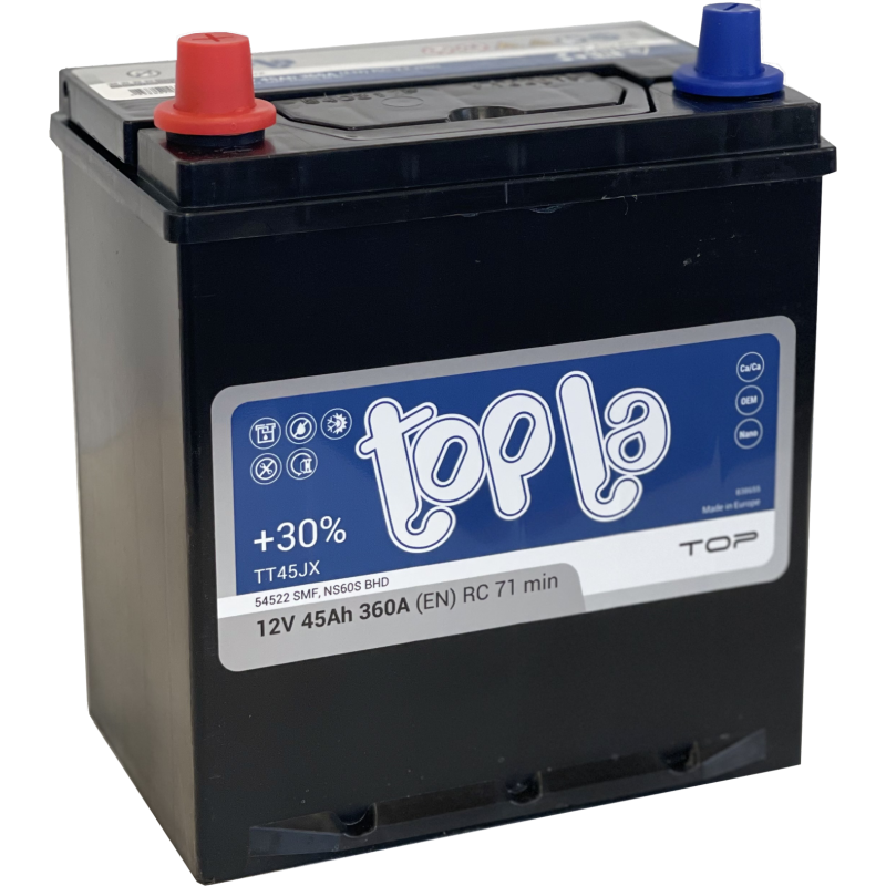[TTP-A-45L] AKUMULIATORIUS TOPLA TOP JIS 45AH L 360EN