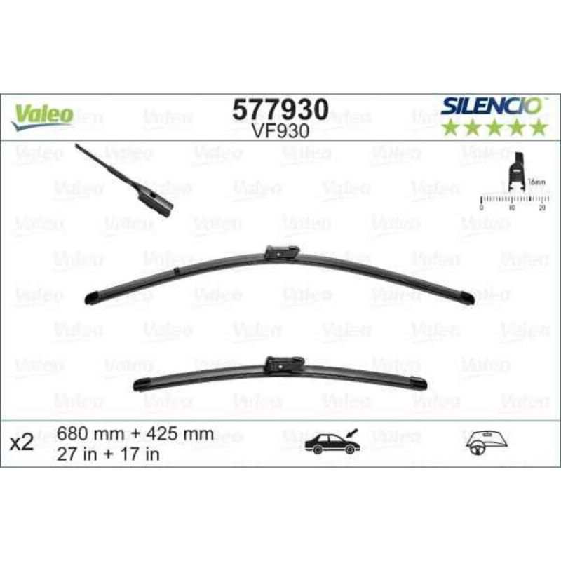 [S577930] VALEO SILENCIO VALYTUVAI FB OE LHD VF930 KIT