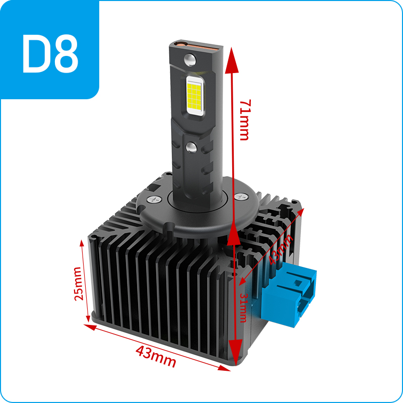 [ALLD8] LEMPUTĖS D8S LED 35W 6000K 9000LM (2VNT)