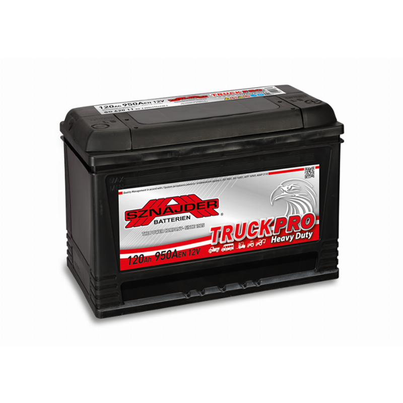 [SZTP120R] AKUMULIATORIUS SZNAJDER TRUCK PRO / PROFESSIONAL 12V/120AH/950A EN 62011