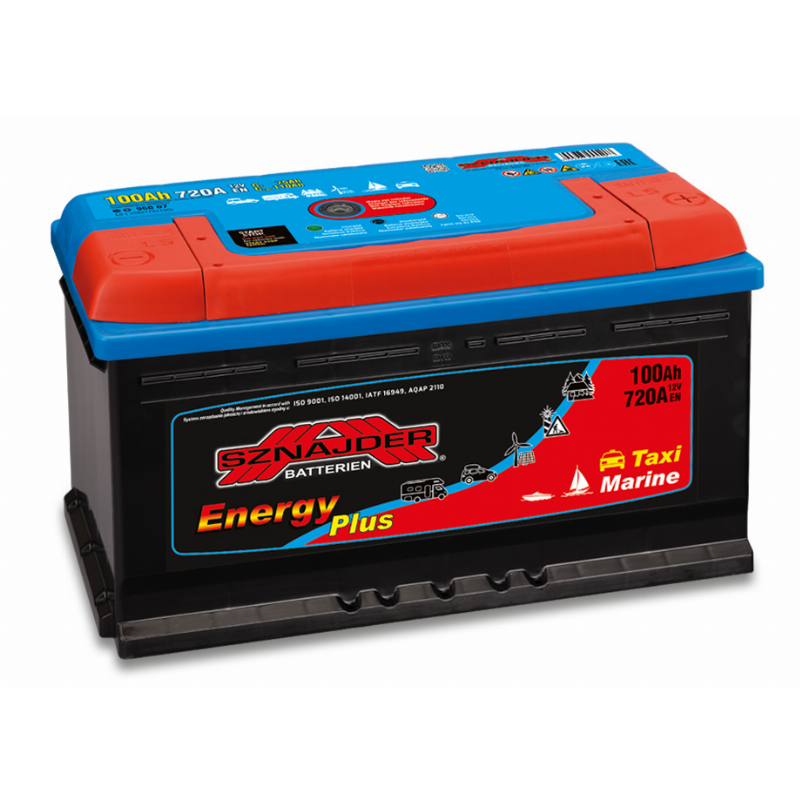 [SZPM100R] AKUMULIATORIUS SZNAJDER PLUS MARINE 12V/100AH/720A EN 96007