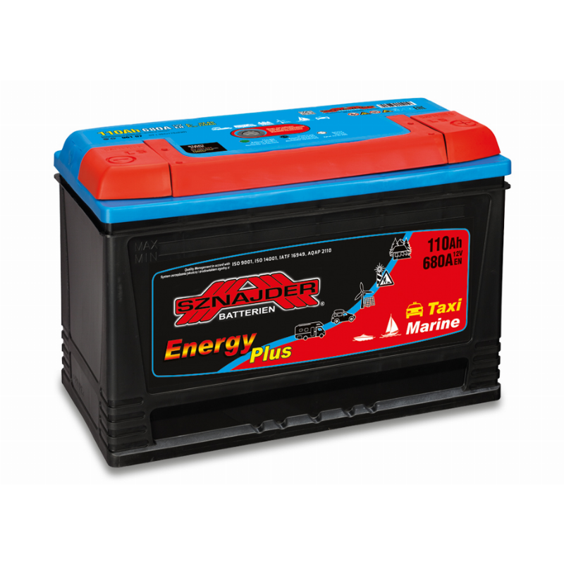 [SZPM110R] AKUMULIATORIUS SZNAJDER PLUS MARINE 12V/110AH/680A EN 96107