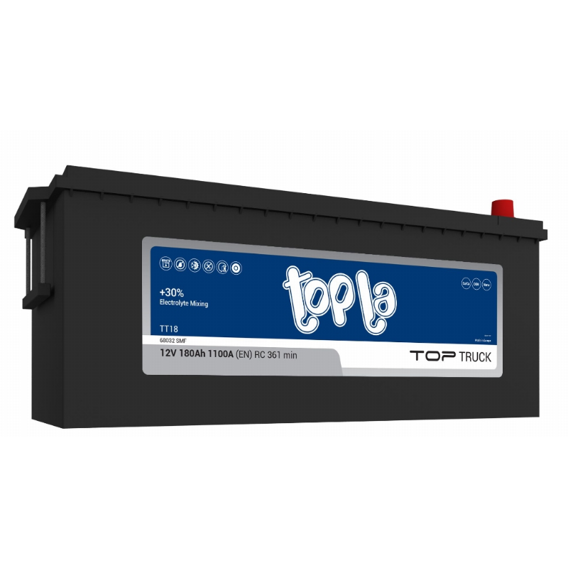 [TTT-180(3)] AKUMULIATORIUS TOPLA 180AH TOP TRUCK 1100EN