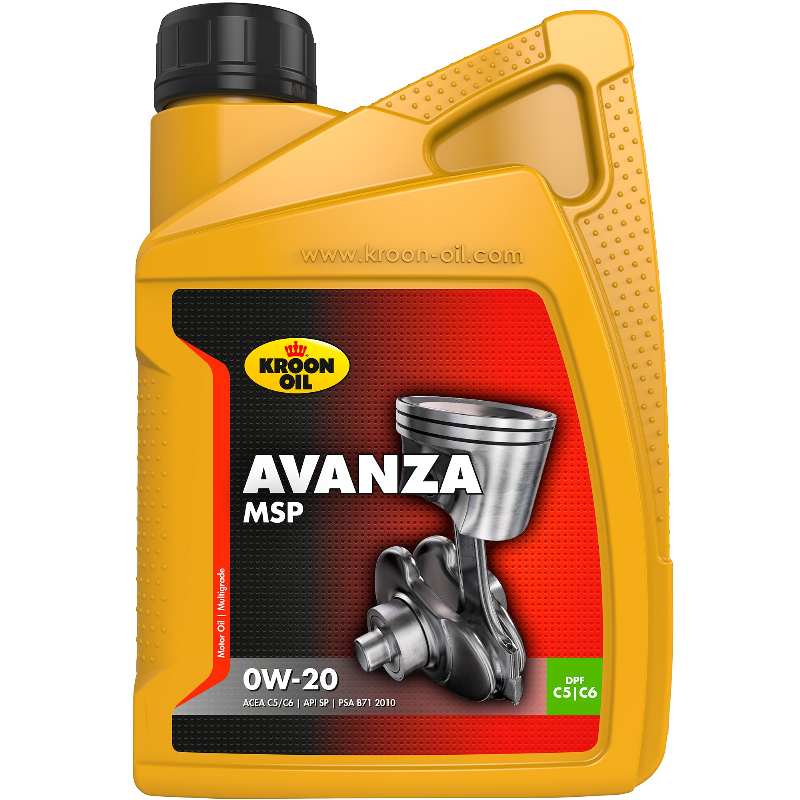 [KR37349] PILNAI SINTETINĖ ALYVA  KROON-OIL AVANZA MSP 0W-20 1L.