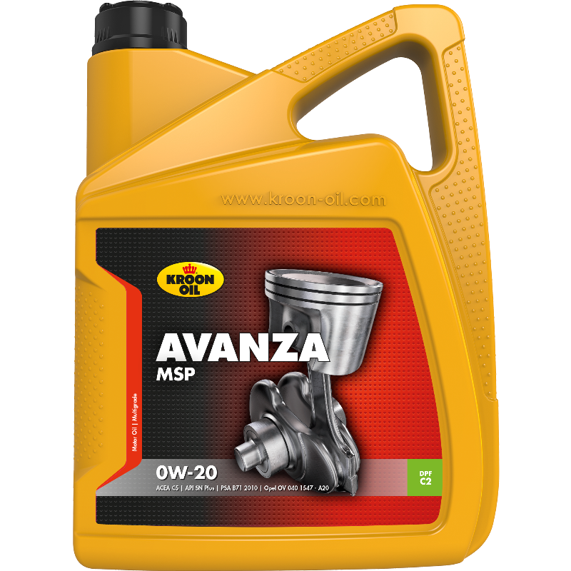 [KR37350] PILNAI SINTETINĖ ALYVA  KROON-OIL  AVANZA  MSP 0W-20 5L.