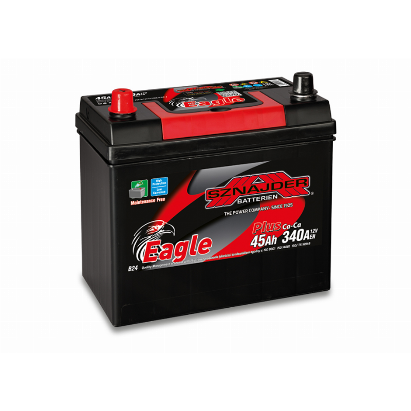 [SZE-A-45L] AKUMULIATORIUS SZNAJDER EAGLE PLUS ASIA 12V/45AH/340A EN 54524