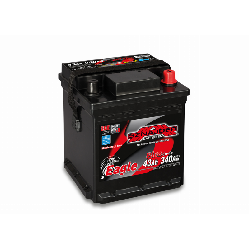 [SZE43R] AKUMULIATORIUS SZNAJDER EAGLE CALCIUM PLUS 12V/43AH/340A EN 54308