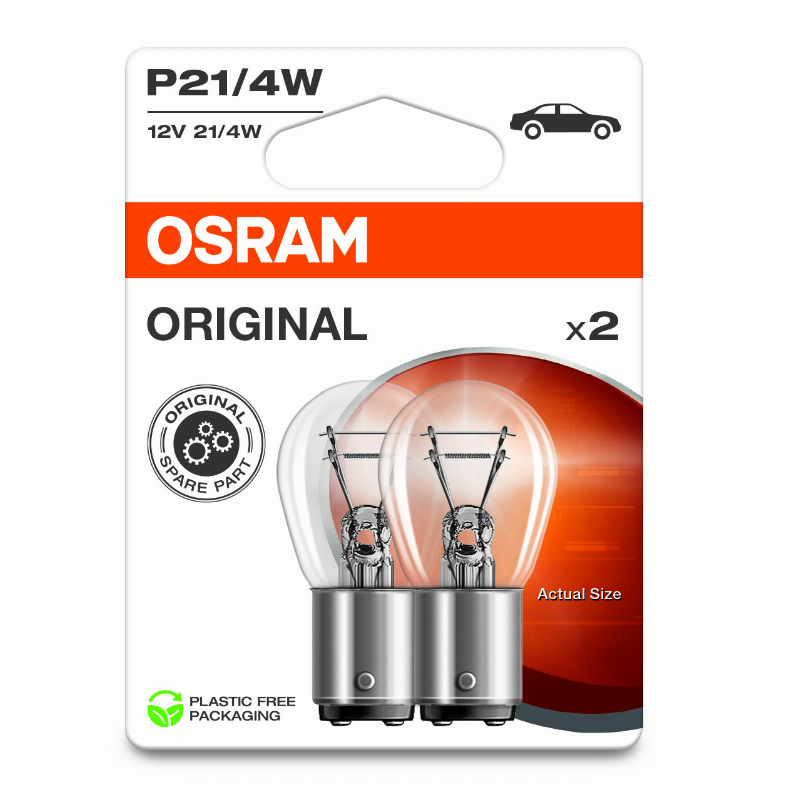 [OS-7225-2BL] OSRAM LEMPUTĖS P21/4W 12V BAZ15D