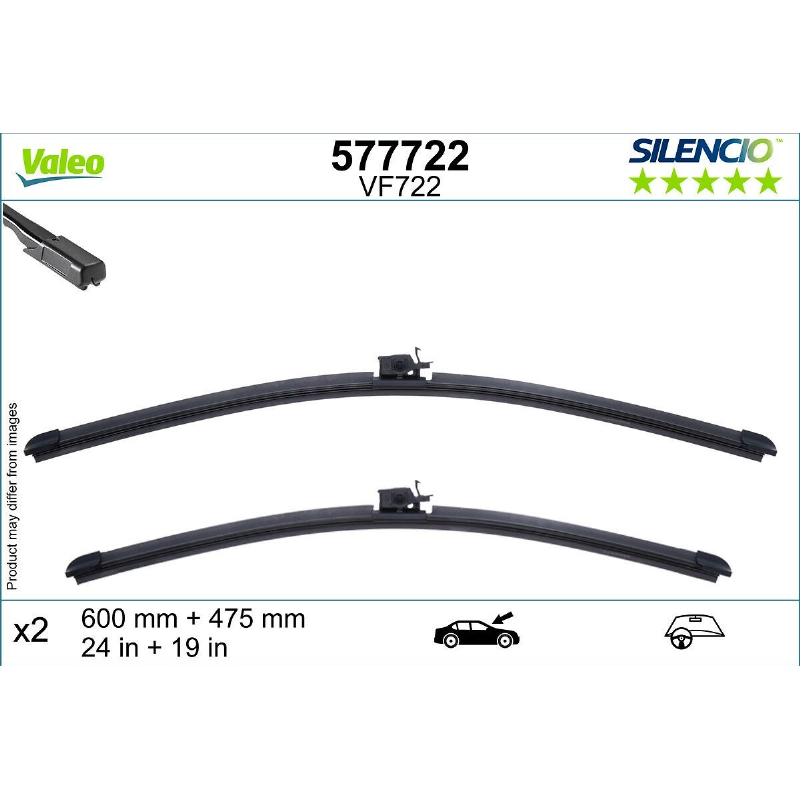 [S577722] VALEO SILENCIO VALYTUVAI FLAT BLADE VF722