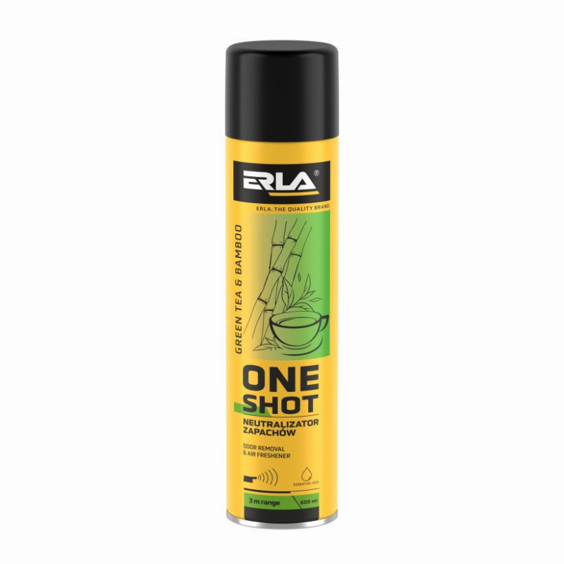 [K2R423] ERLA ORO GAIVIKLIS ONE SHOT ŽALIOSIOS ARBATOS IR BAMBUKO