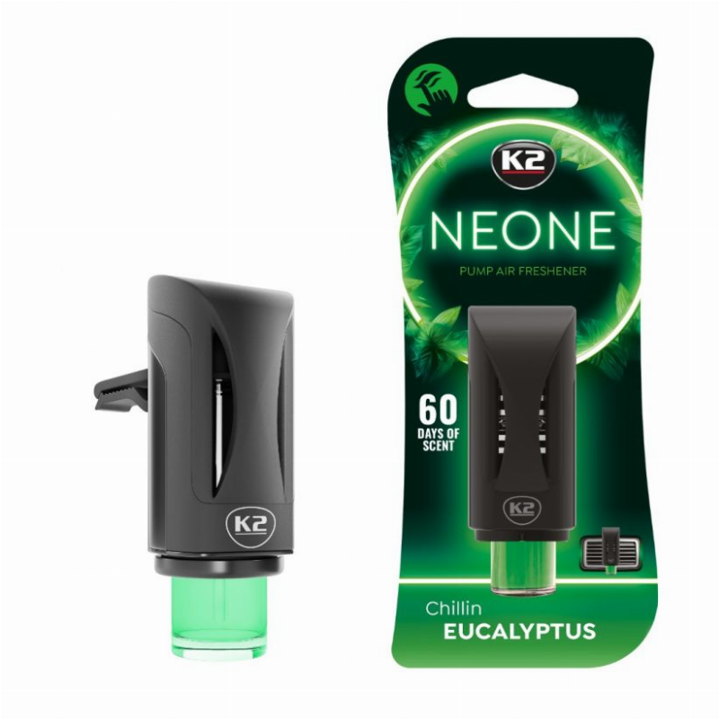 [K2N374] ORO GAIVIKLIS K2 NEONE EUCALYPTUS SU REGULIUOJAMU KVAPO INTENSYVUMU
