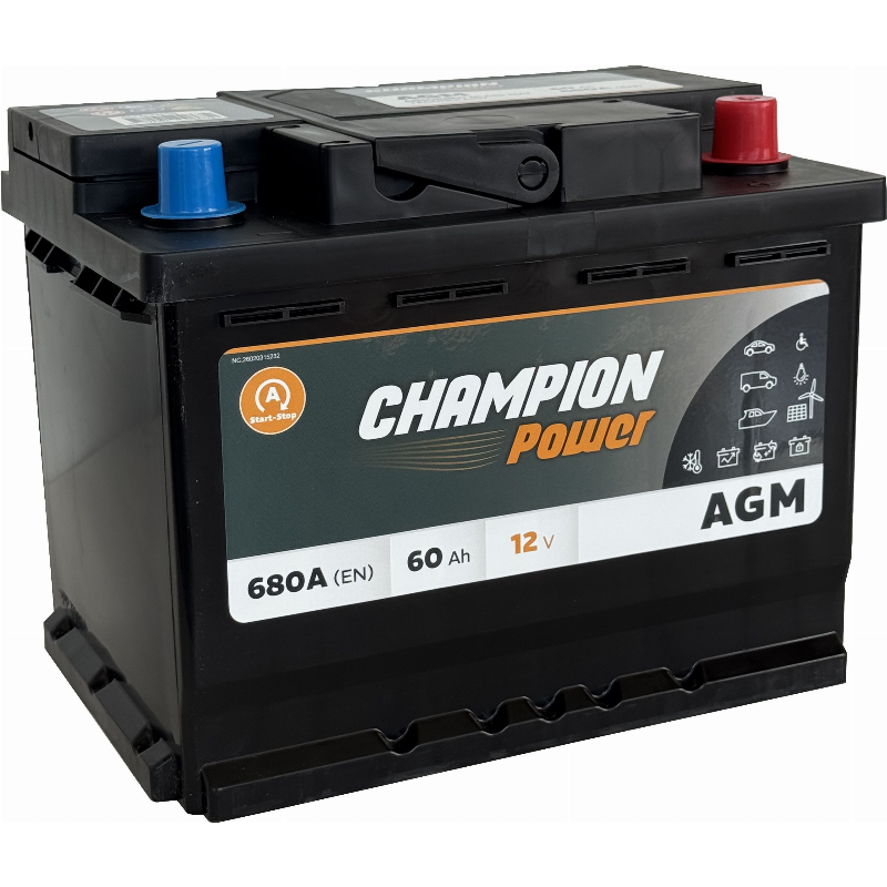 [ACPAGM60R] BATTERY AGM CHAMPION POWER AGM