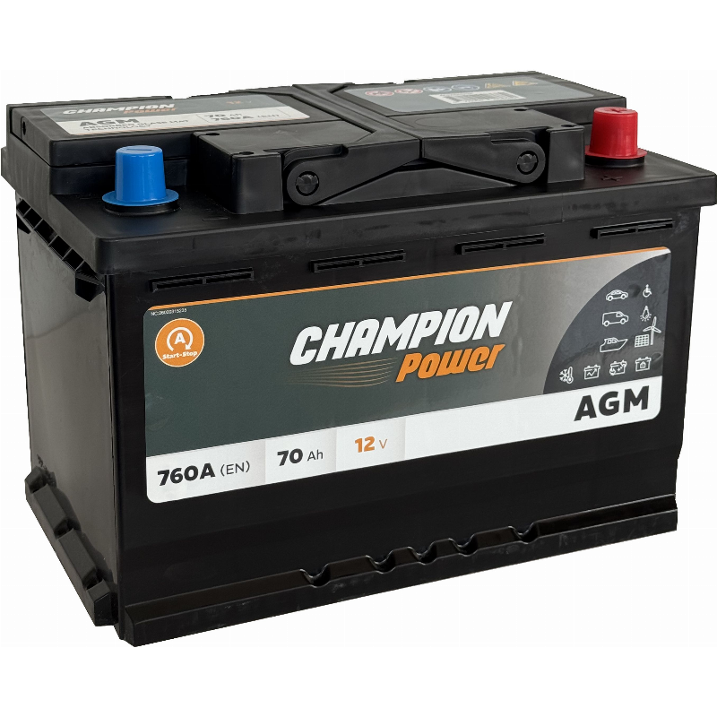 [ACPAGM70R] BATTERY CHAMPION POWER 70AH