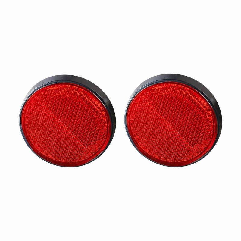 [L472] AUTOMOBILIO PRIEKABOS ATŠVAITAS APVALUS RAUDONAS 60MM