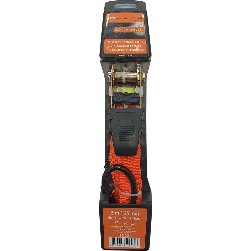 [ST-221] RATCHET TIE DOWN 5M * 25MM