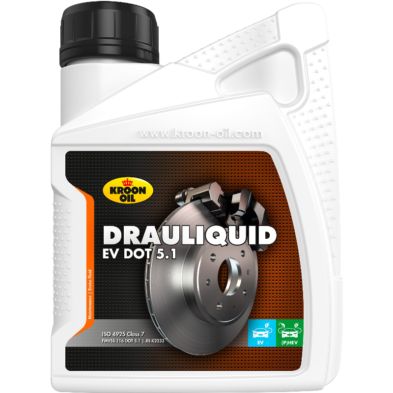 [KR38201] STABDŽIŲ SKYSTIS KROON-OIL DRAULIQUID-EV DOT 5,1 500ML.